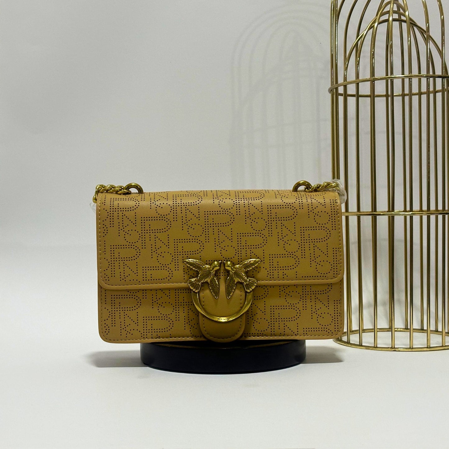 SAC PINKO MINI LOVE BAG LOGO PATTERN