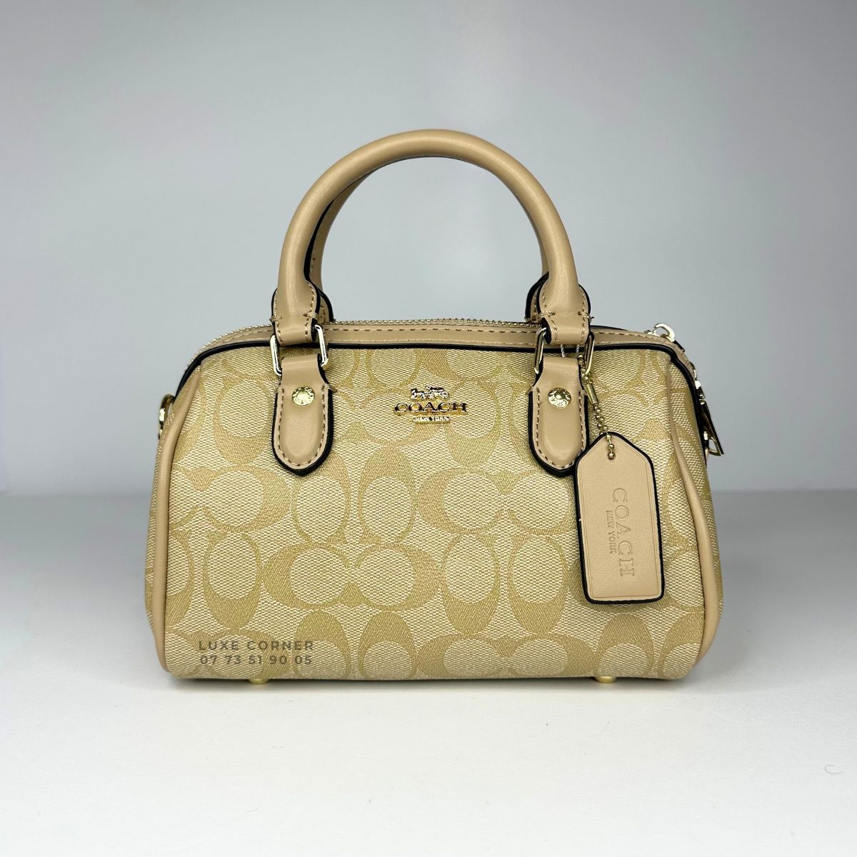 Sac Coach Satchel Rowan en toile signature