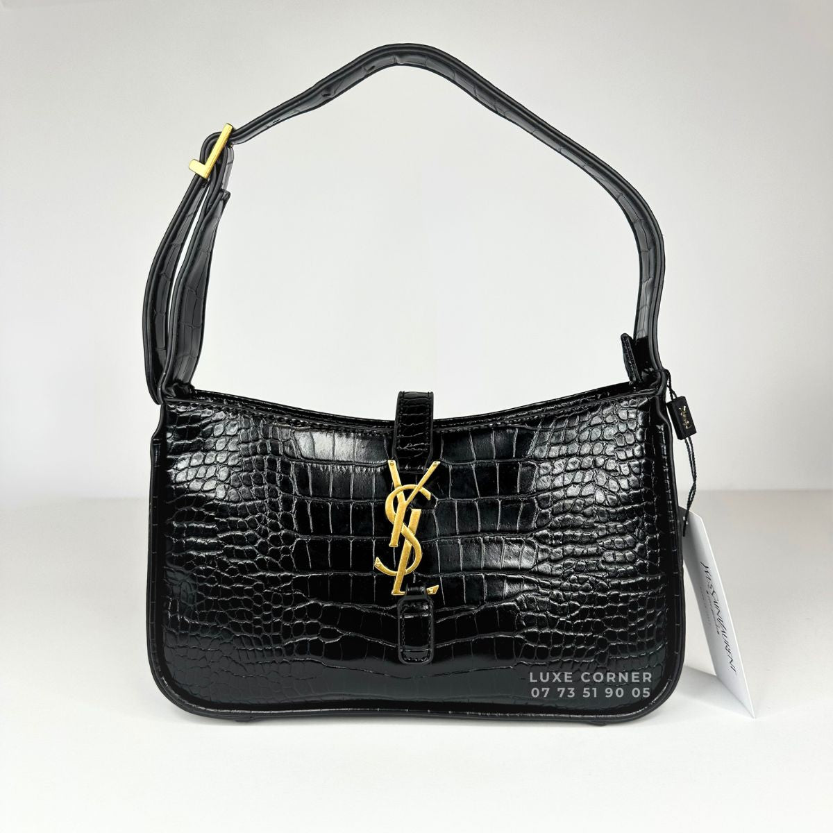 Sac YSL Le 5 à 7 - Croco