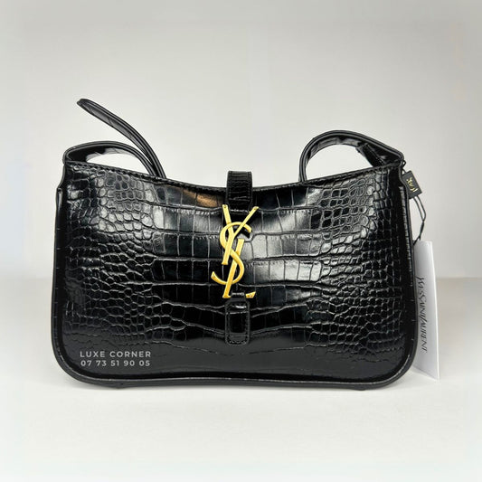 Sac YSL Le 5 à 7 - Croco