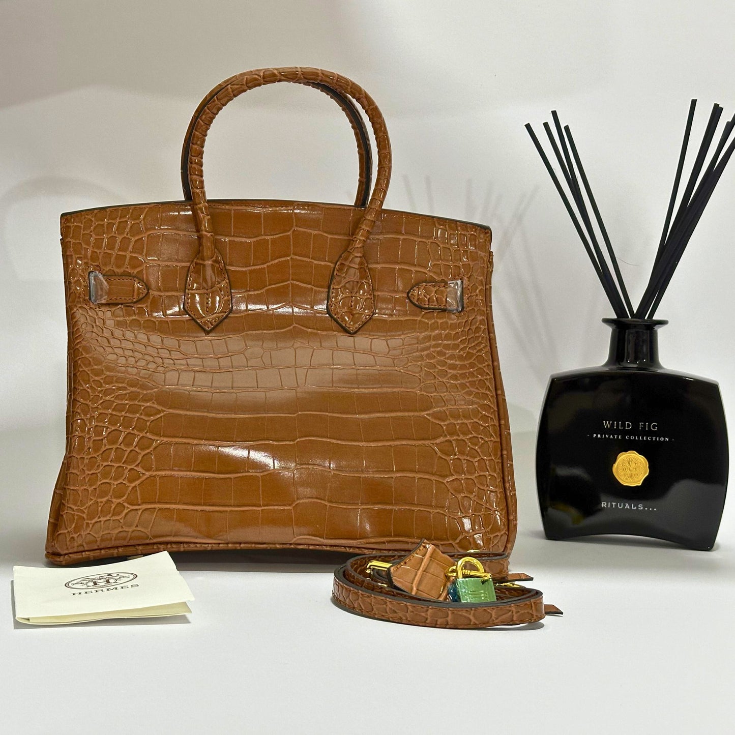 SAC HRMS BIRKIN CROCO 35