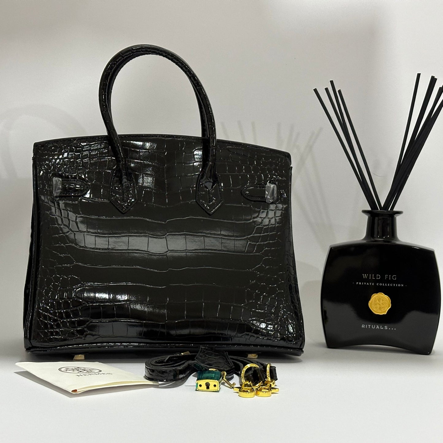 SAC HRMS BIRKIN CROCO 35