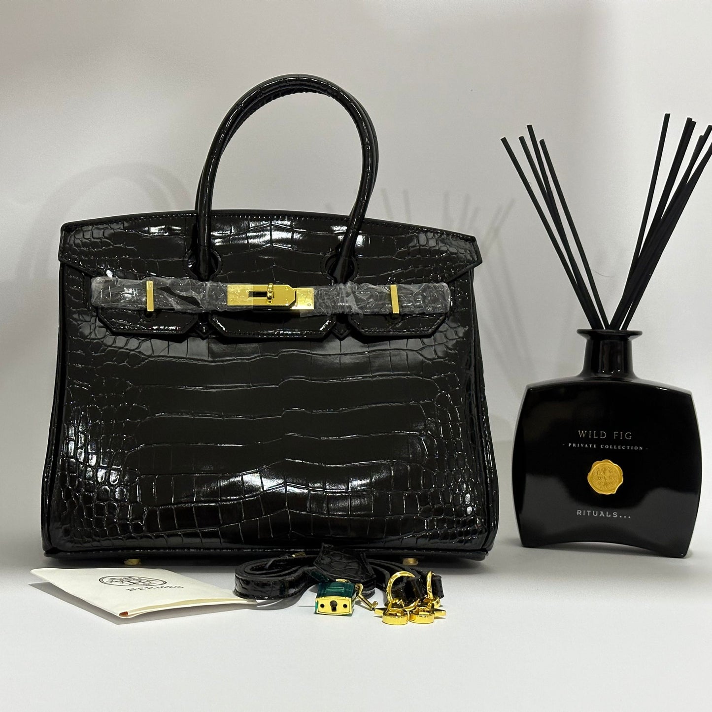 SAC HRMS BIRKIN CROCO 35