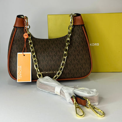 Sac MK Pochette à 2 bandoulières - dorée