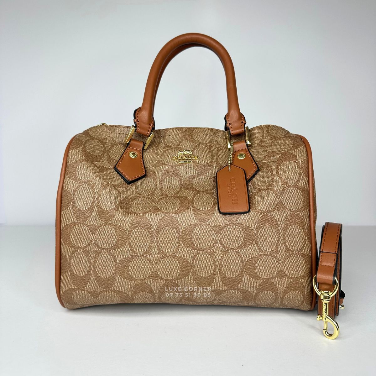 Sac Coach Rowan en toile signature