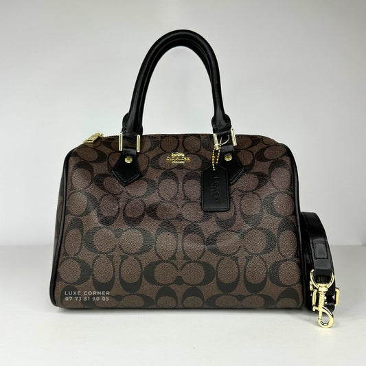 Sac Coach Rowan en toile signature