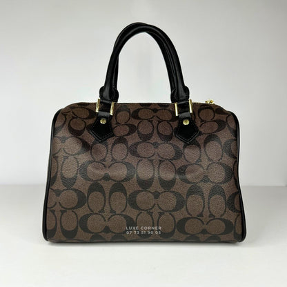 Sac Coach Rowan en toile signature