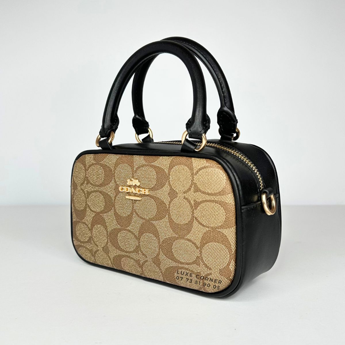 Sac Coach Satchel en toile signature
