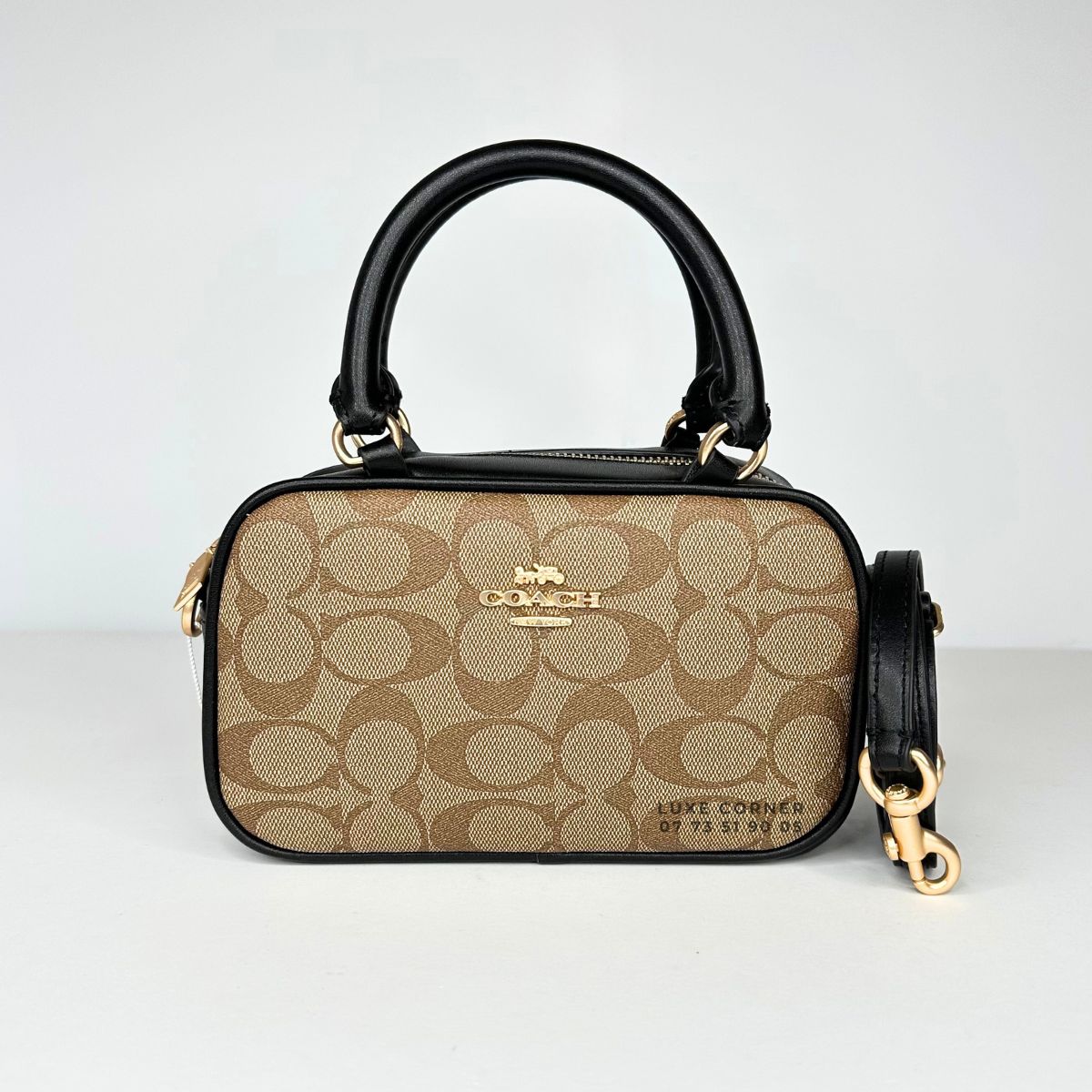 Sac Coach Satchel en toile signature