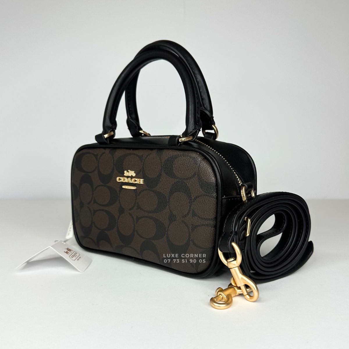 Sac Coach Satchel en toile signature