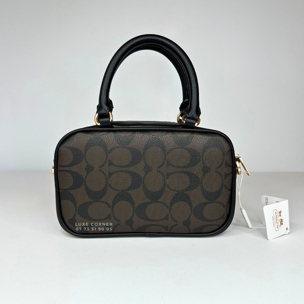 Sac Coach Satchel en toile signature