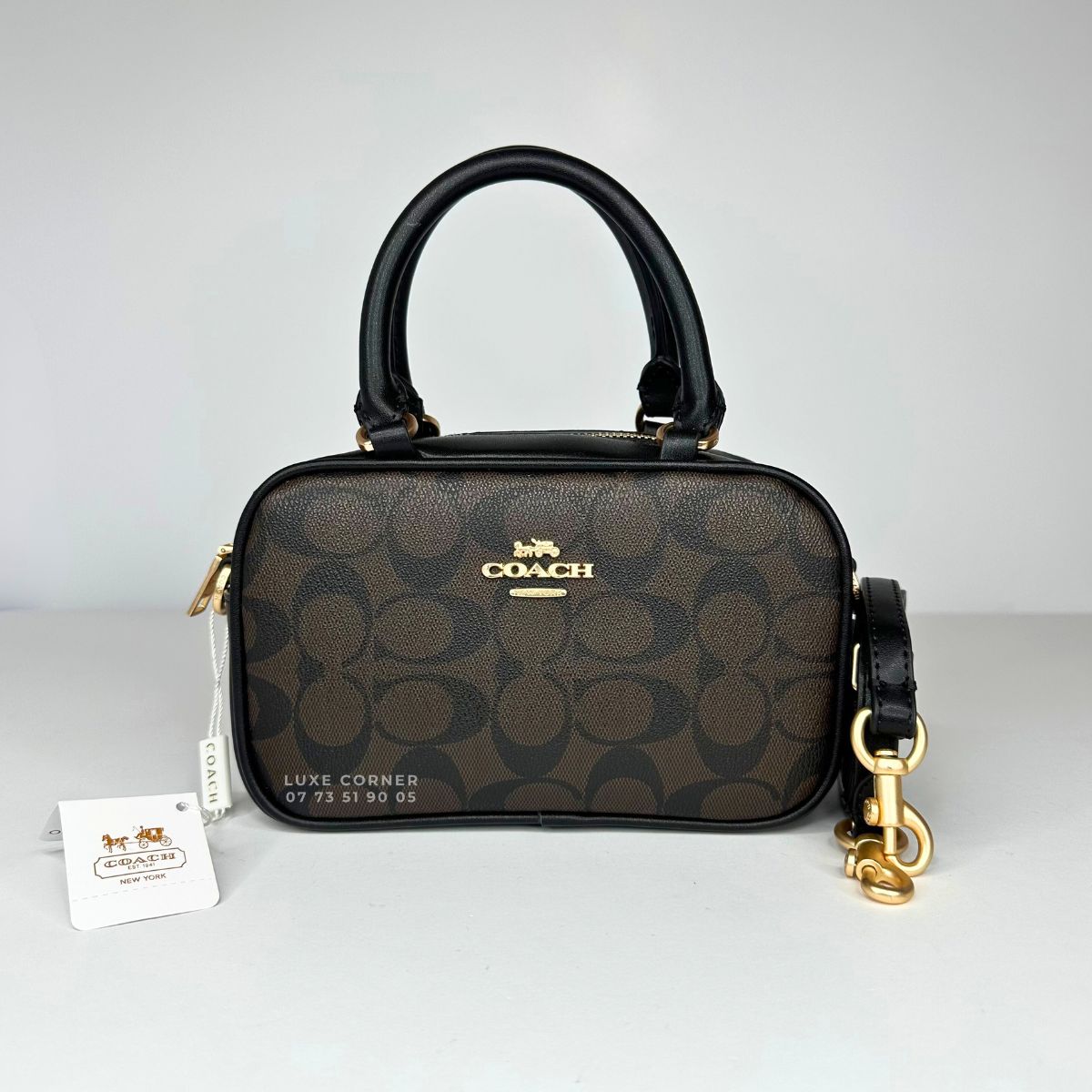 Sac Coach Satchel en toile signature