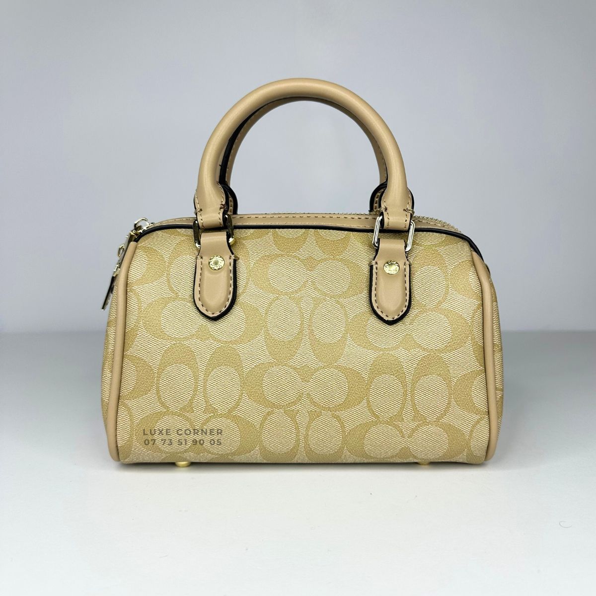 Sac Coach Satchel Rowan en toile signature