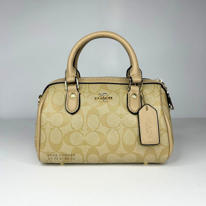 Sac Coach Satchel Rowan en toile signature