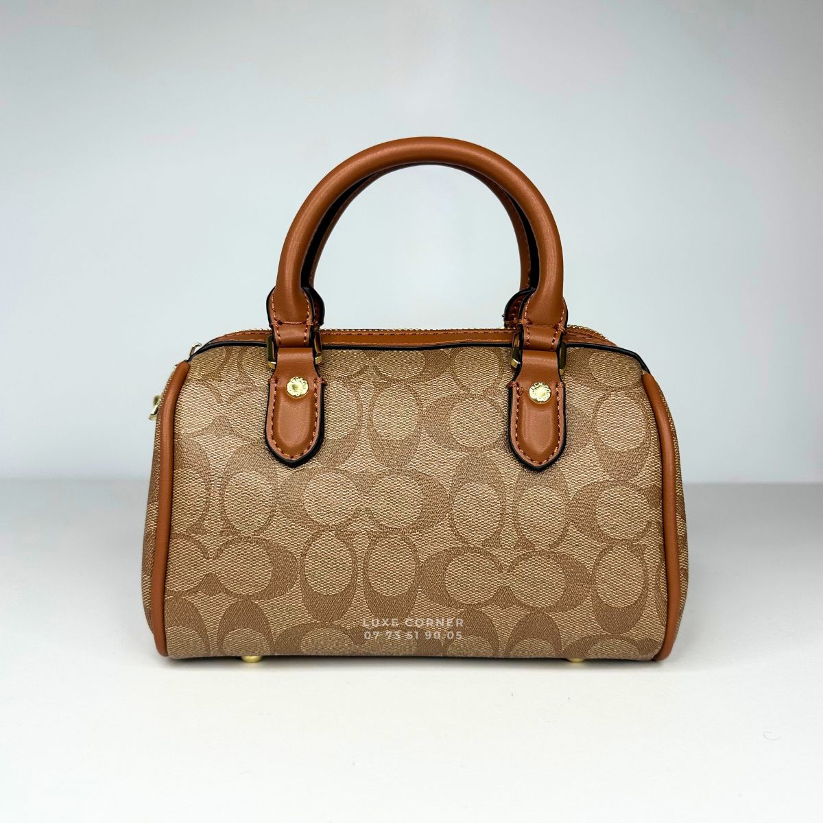 Sac Coach Satchel Rowan en toile signature