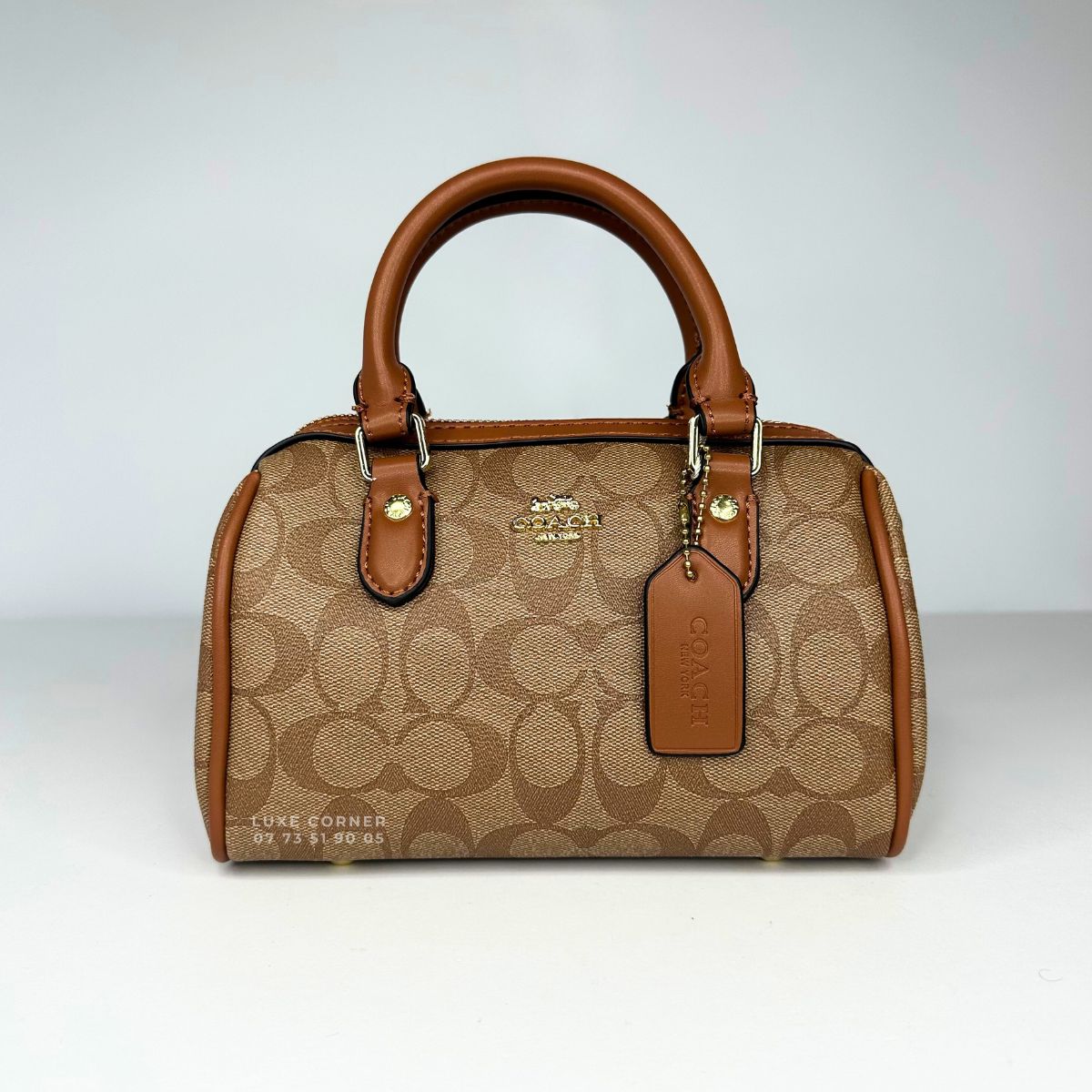 Sac Coach Satchel Rowan en toile signature