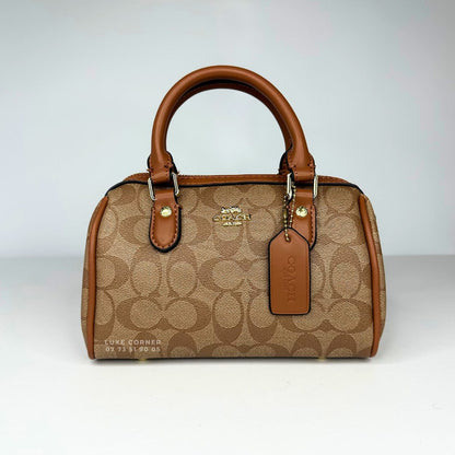 Sac Coach Satchel Rowan en toile signature