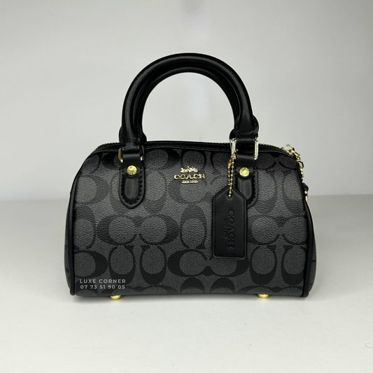 Sac Coach Satchel Rowan en toile signature