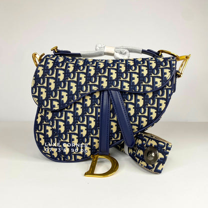 Sac Dior Saddle à bandoulière jacquard