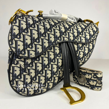 Sac Dior Saddle à bandoulière jacquard