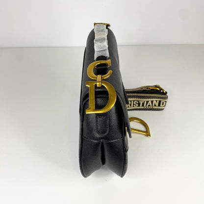 Sac Dior Saddle à bandoulière - Noir