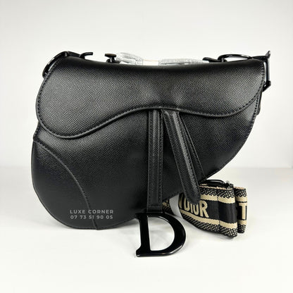Sac Dior Saddle à bandoulière - Noir