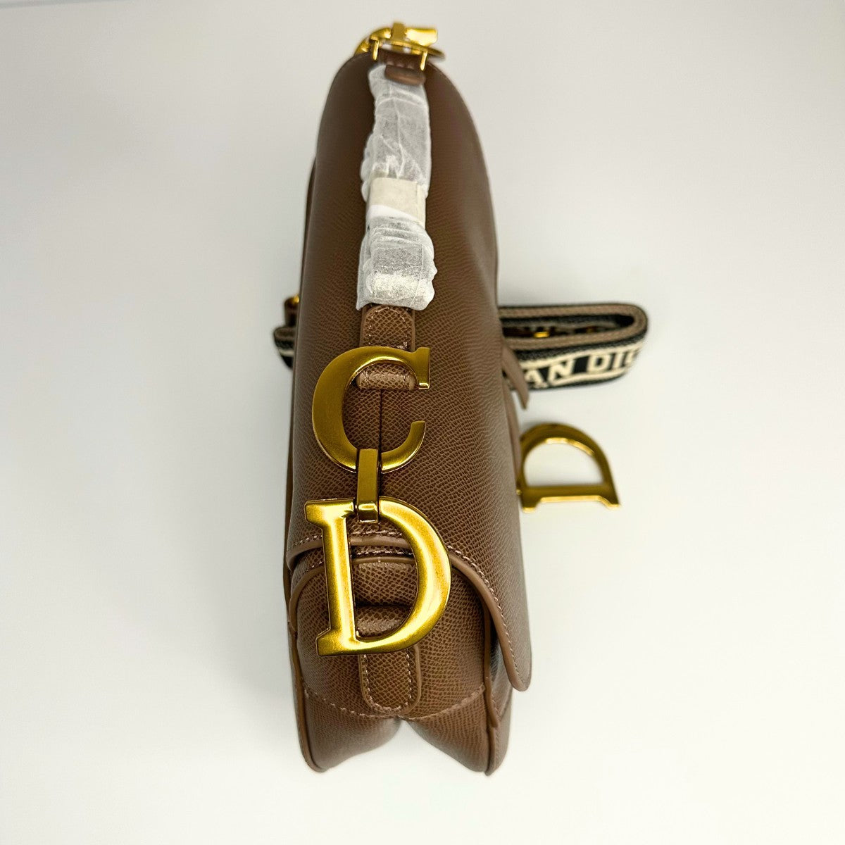 Sac Dior Saddle à bandoulière - Tabac