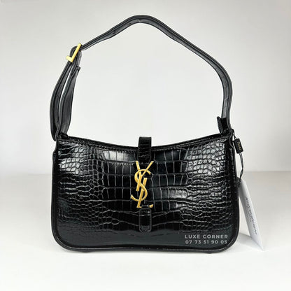 Sac YSL Le 5 à 7 - Croco