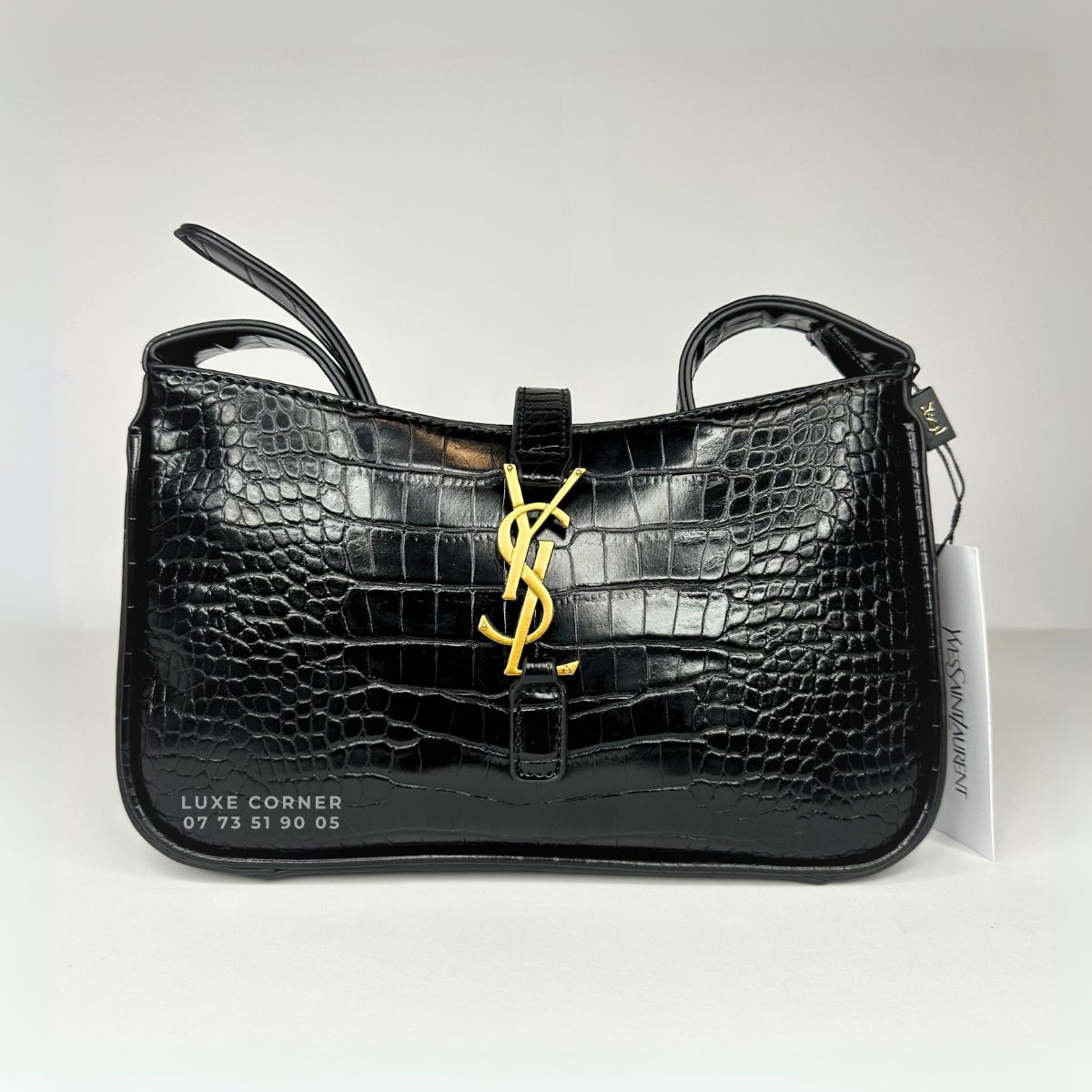 Sac YSL Le 5 à 7 - Croco