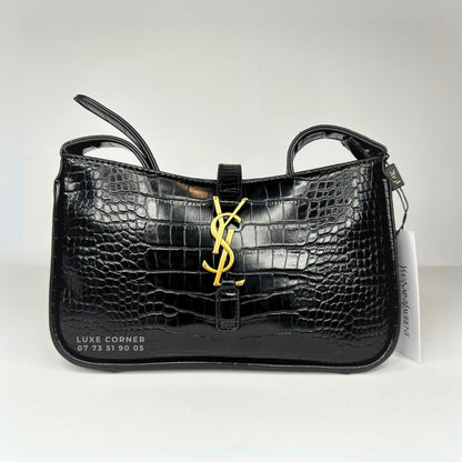 Sac YSL Le 5 à 7 - Croco